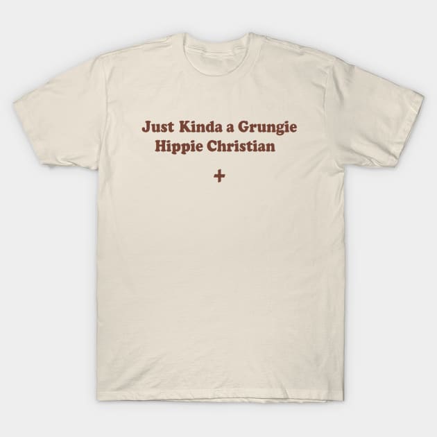 Just Kinda a Grungie Hippie Christian T-Shirt by depressed.christian